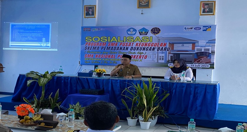 SMK Pelayaran Nasional Purwokerto Gelar Sosialisasi dengan Kepala Cabang Dinas Wilayah X Provinsi Jawa Tengah